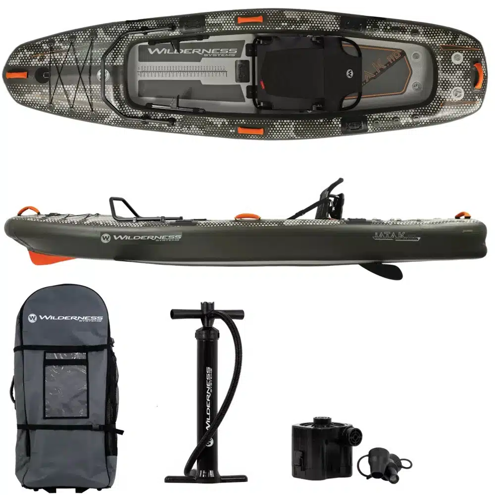 Kayak gonflable de pêche dropstitch Wilderness iAtak 110